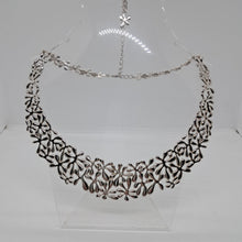 Load image into Gallery viewer, Large Sterling Silver Collar Necklace

