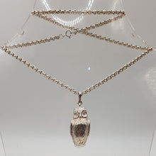 Load image into Gallery viewer, Sterling Silver Owl Pendant
