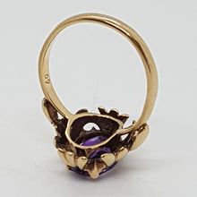 Load image into Gallery viewer, Vintage 9ct Gold Amethyst Ring
