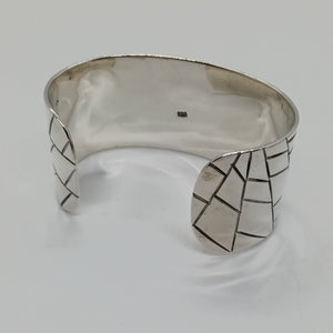 Vintage Sterling Silver Spider and Web Bracelet