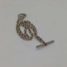 Load image into Gallery viewer, Antique Sterling Silver Double Albert Chain Necklace
