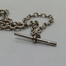 Load image into Gallery viewer, Antique Sterling Silver Double Albert Chain Necklace
