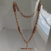 Load image into Gallery viewer, Antique 9ct Rose Gold Fancy Link Necklace
