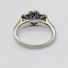 Load image into Gallery viewer, Sterling Silver Tanzanite CZ Ring
