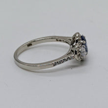 Load image into Gallery viewer, Sterling Silver Tanzanite CZ Ring
