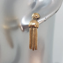 Load image into Gallery viewer, Vintage 9ct Gold Tassel Earrings
