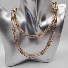 Load image into Gallery viewer, Antique 9ct Rose Gold Long Link Necklace

