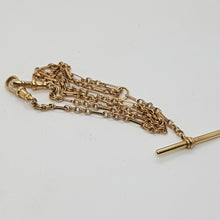 Load image into Gallery viewer, Vintage 9ct Gold T-Bar Necklace Pendant
