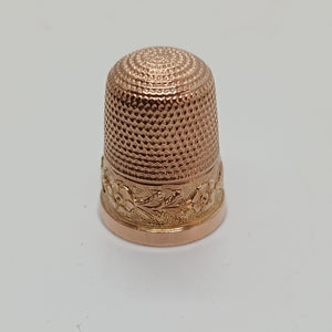 Vintage 9ct Gold Thimble