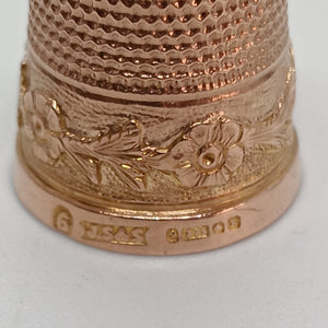 Vintage 9ct Gold Thimble