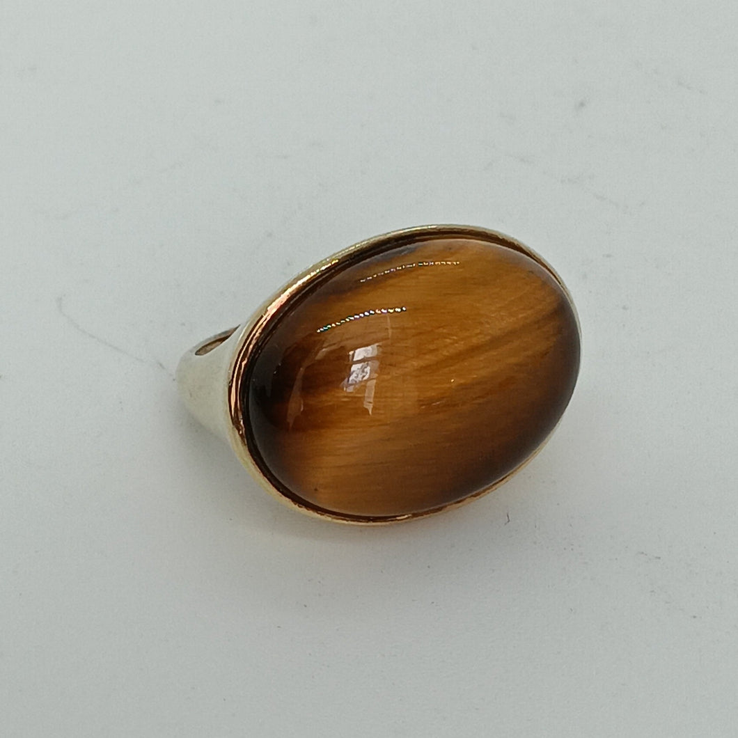 9ct Gold Tigers Eye Ring