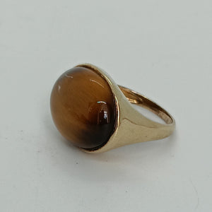 9ct Gold Tigers Eye Ring