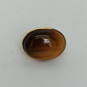 9ct Gold Tigers Eye Ring