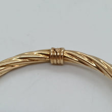 Load image into Gallery viewer, 9ct Gold Barley Twist Torc Bracelet
