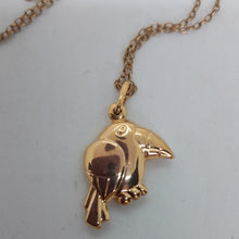 Load image into Gallery viewer, 9ct Gold Toucan Pendant
