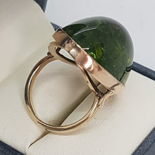 Load image into Gallery viewer, Antique 14ct Gold Cabochon Tourmaline Ring
