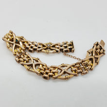Load image into Gallery viewer, Antique 9ct Gold Turquoise and Pearl Bracelet
