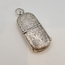 Load image into Gallery viewer, Antique Sterling Silver Sovereign Case and Vesta Case Pendant
