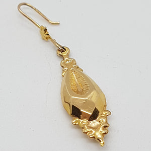 9ct Gold Victorian Style Drop Earrings