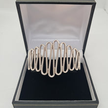 Load image into Gallery viewer, Sterling Silver Wavy Cuff Bracelet
