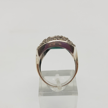 Load image into Gallery viewer, Sterling Silver Turquoise and Marcasite Ring
