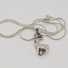 Load image into Gallery viewer, Handmade Sterling Silver Stag Pendant
