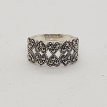 Load image into Gallery viewer, Sterling Silver Marcasite Ring
