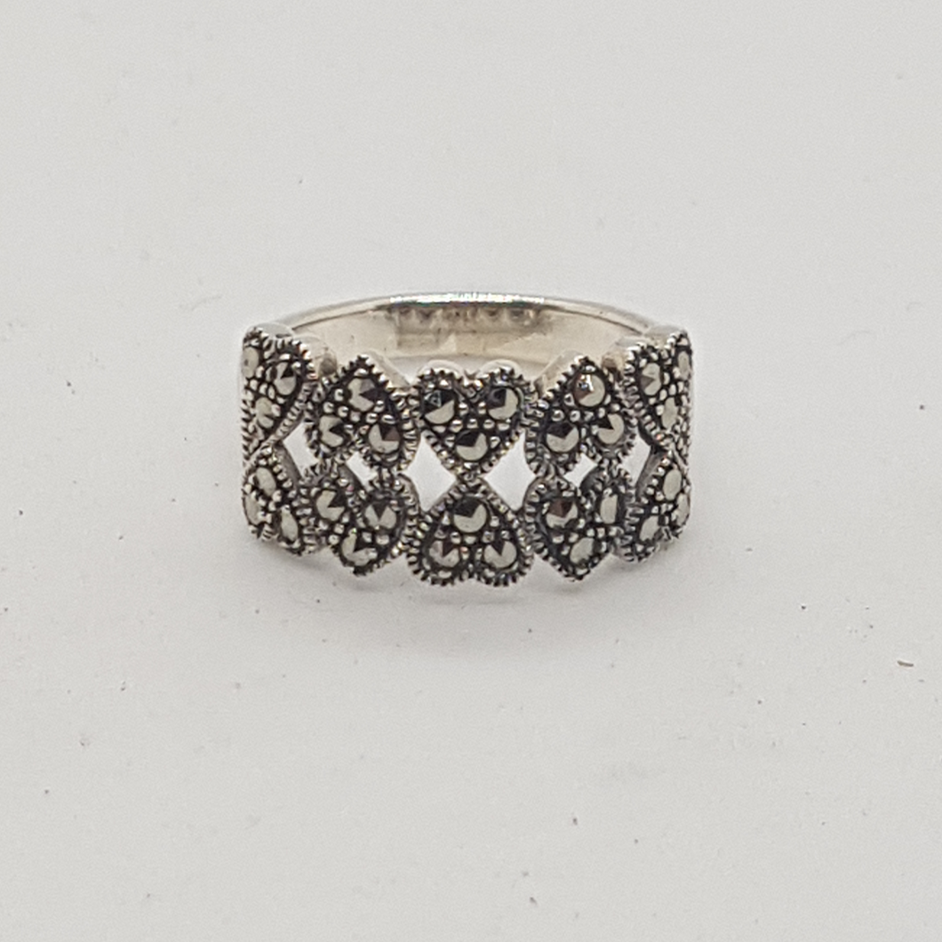 Sterling Silver Marcasite Ring