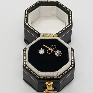 9ct Gold Diamond Stud Earrings