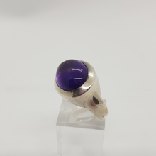 Load image into Gallery viewer, Vintage Sterling Silver and Amethyst Ring
