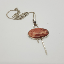 Load image into Gallery viewer, Sterling Silver Red Jasper Pendant
