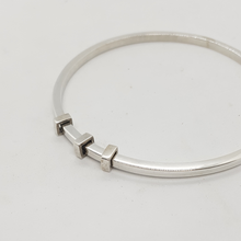 Load image into Gallery viewer, Handmade Large Sterling Silver Bangle by Yulan

