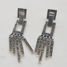 Load image into Gallery viewer, Sterling Silver Marcasite Earrings
