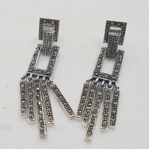 Sterling Silver Marcasite Earrings