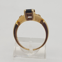 Load image into Gallery viewer, 9ct Gold Tourmaline and Diamond Ring
