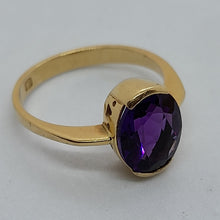 Load image into Gallery viewer, 18ct Gold Amethyst Ring
