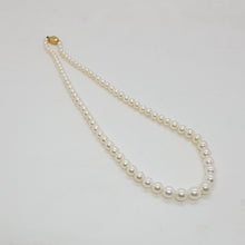 Load image into Gallery viewer, 18ct Gold Diamond Cultured Pearl Necklace
