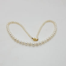 Load image into Gallery viewer, 18ct Gold Diamond Cultured Pearl Necklace
