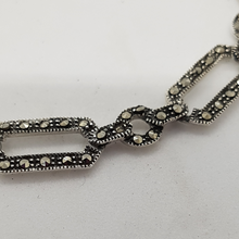 Load image into Gallery viewer, Sterling Silver Marcasite Bracelet
