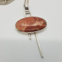 Load image into Gallery viewer, Sterling Silver Red Jasper Pendant
