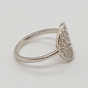 Sterling Silver Tree of Life CZ Ring