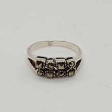 Load image into Gallery viewer, Sterling Silver Marcasite Ring
