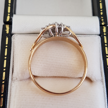 Load image into Gallery viewer, 9ct Gold and Diamond Cluster Ring
