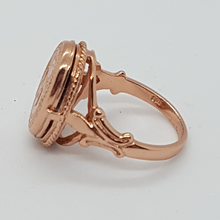 Load image into Gallery viewer, Sterling Silver Rose Gold Plated Locket Ring
