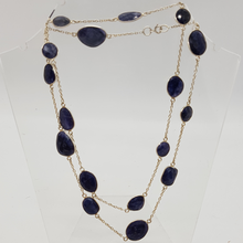 Load image into Gallery viewer, Sterling Silver Sapphire Necklace
