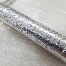Load image into Gallery viewer, Antique Sterling Silver Case and Chain
