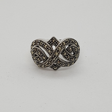 Load image into Gallery viewer, Sterling Silver Infinity Marcasite Ring
