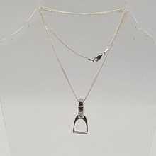 Load image into Gallery viewer, Sterling Silver Stirrup Pendant
