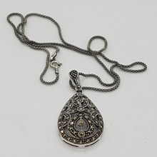 Load image into Gallery viewer, Sterling Silver Marcasite Pendant
