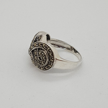 Load image into Gallery viewer, Sterling Silver Infinity Marcasite Ring
